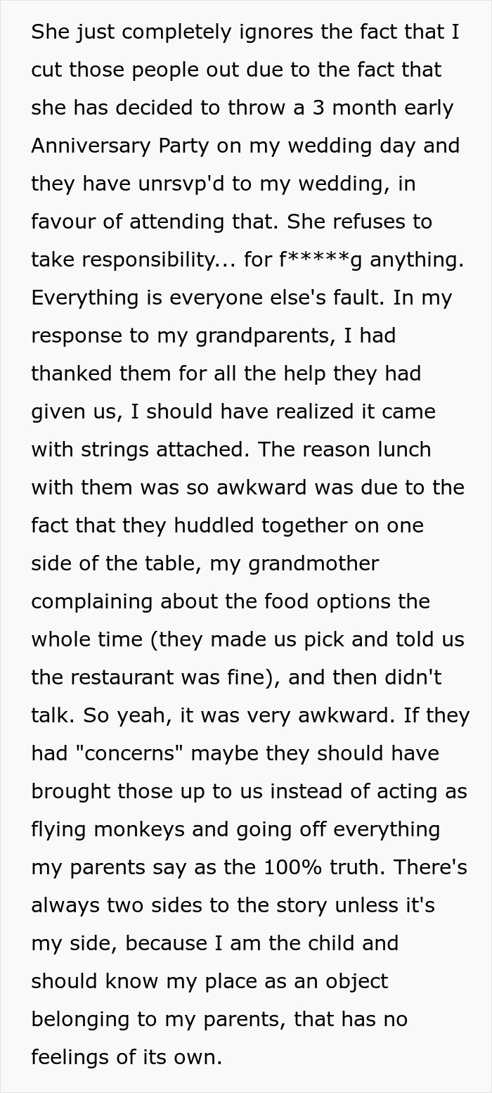 Woman Discovers Her Mom&rsquo;s Secret Plans For Her Wedding Day, Cuts Off Every Family Member Involved
