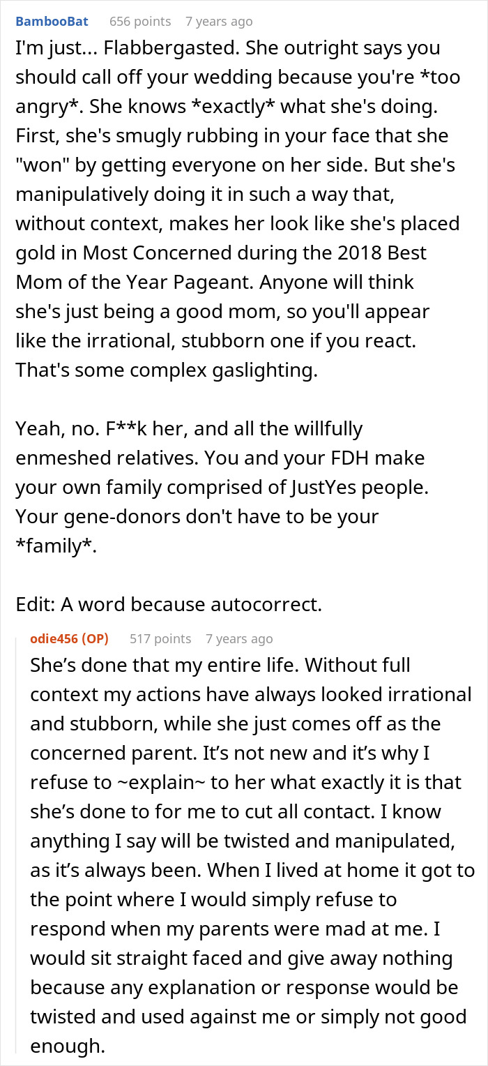 Woman Discovers Her Mom&rsquo;s Secret Plans For Her Wedding Day, Cuts Off Every Family Member Involved