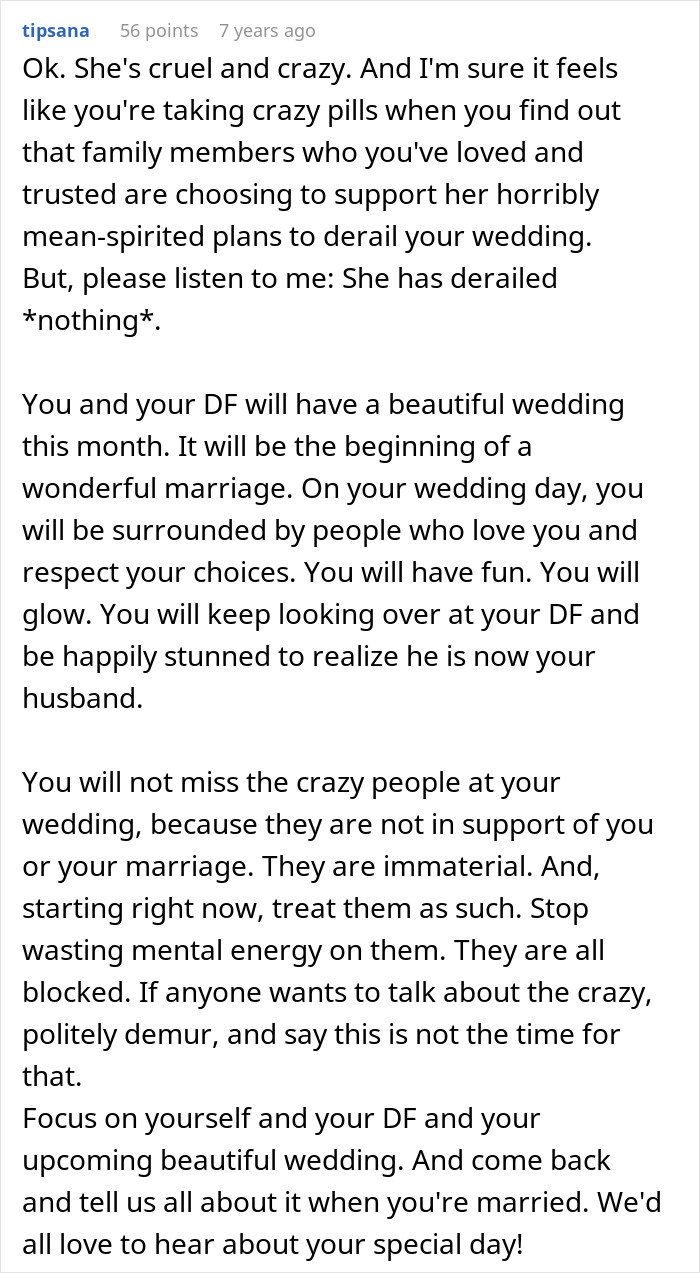 Woman Discovers Her Mom&rsquo;s Secret Plans For Her Wedding Day, Cuts Off Every Family Member Involved