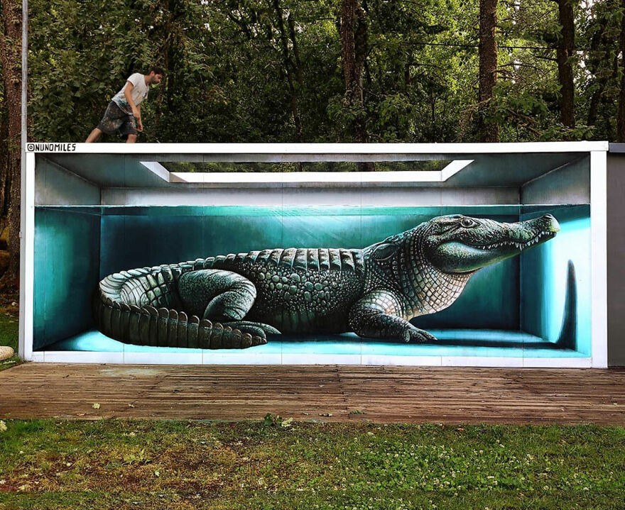 29 Street Art Transformations By Nuno Miles That Turn Buildings Into Hyperrealistic Art 29 Street Art Transformations By Nuno Miles That Turn Buildings Into Hyperrealistic Art