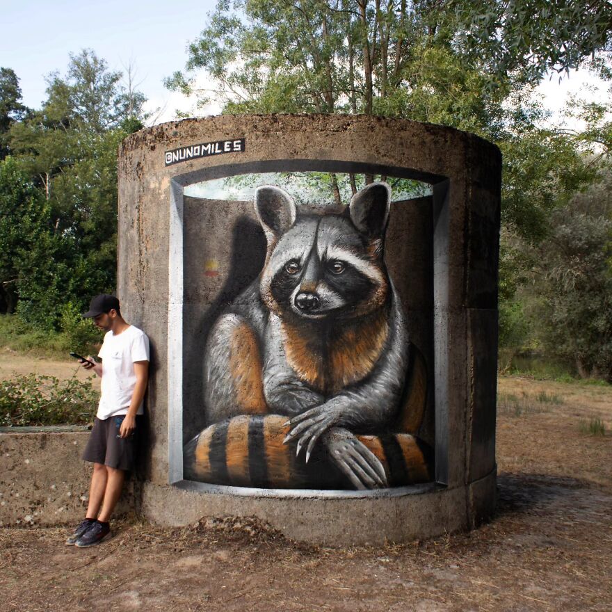 29 Street Art Transformations By Nuno Miles That Turn Buildings Into Hyperrealistic Art 29 Street Art Transformations By Nuno Miles That Turn Buildings Into Hyperrealistic Art