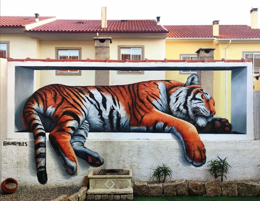 29 Street Art Transformations By Nuno Miles That Turn Buildings Into Hyperrealistic Art 29 Street Art Transformations By Nuno Miles That Turn Buildings Into Hyperrealistic Art