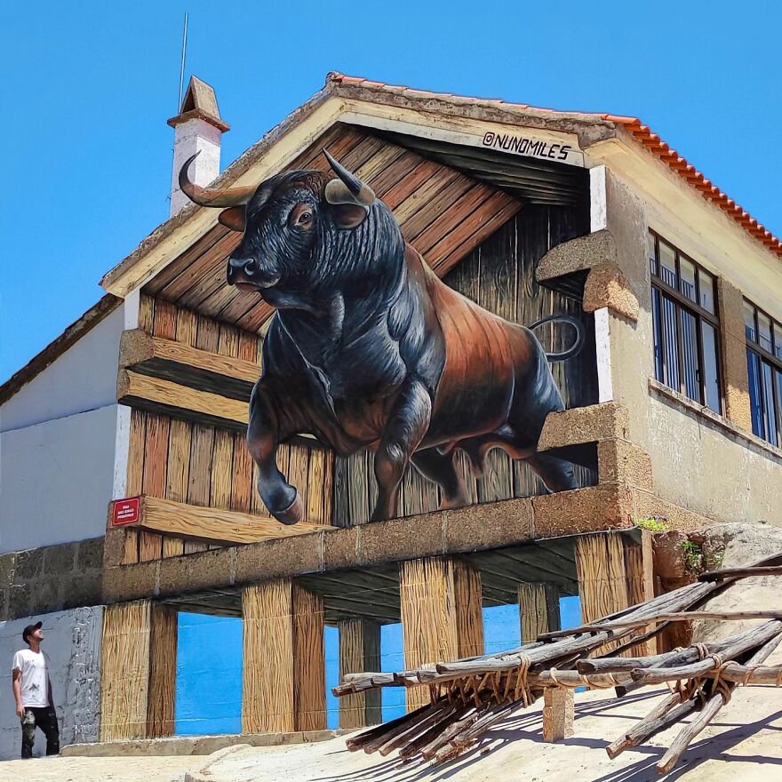 29 Street Art Transformations By Nuno Miles That Turn Buildings Into Hyperrealistic Art 29 Street Art Transformations By Nuno Miles That Turn Buildings Into Hyperrealistic Art