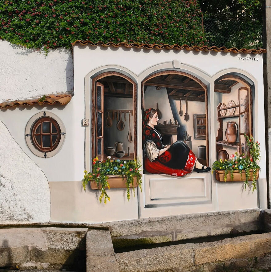 29 Street Art Transformations By Nuno Miles That Turn Buildings Into Hyperrealistic Art 29 Street Art Transformations By Nuno Miles That Turn Buildings Into Hyperrealistic Art