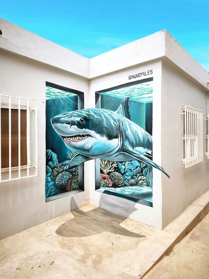 29 Street Art Transformations By Nuno Miles That Turn Buildings Into Hyperrealistic Art 29 Street Art Transformations By Nuno Miles That Turn Buildings Into Hyperrealistic Art