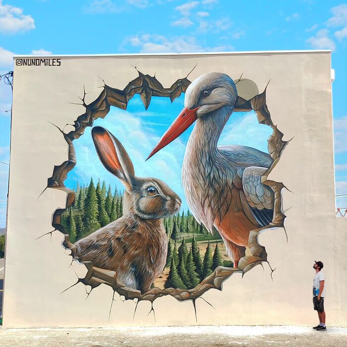 29 Street Art Transformations By Nuno Miles That Turn Buildings Into Hyperrealistic Art 29 Street Art Transformations By Nuno Miles That Turn Buildings Into Hyperrealistic Art