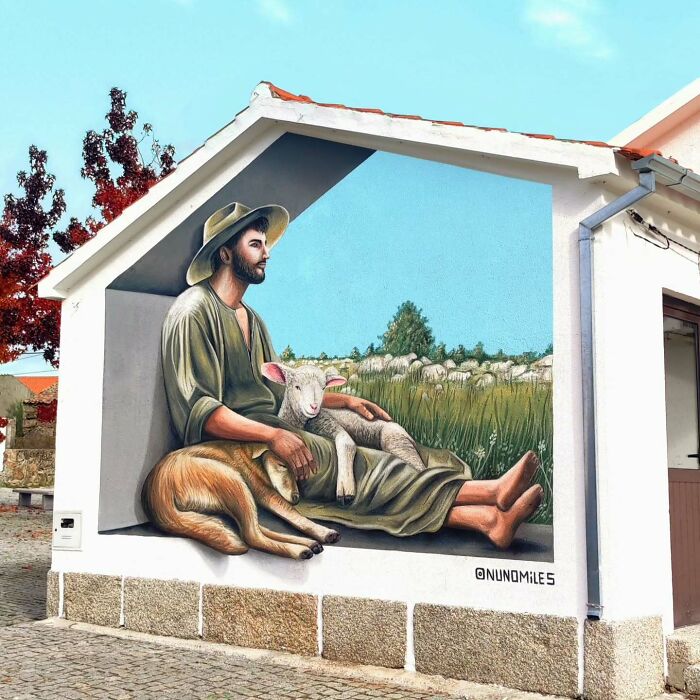 29 Street Art Transformations By Nuno Miles That Turn Buildings Into Hyperrealistic Art 29 Street Art Transformations By Nuno Miles That Turn Buildings Into Hyperrealistic Art