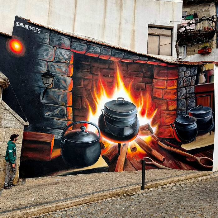 29 Street Art Transformations By Nuno Miles That Turn Buildings Into Hyperrealistic Art 29 Street Art Transformations By Nuno Miles That Turn Buildings Into Hyperrealistic Art