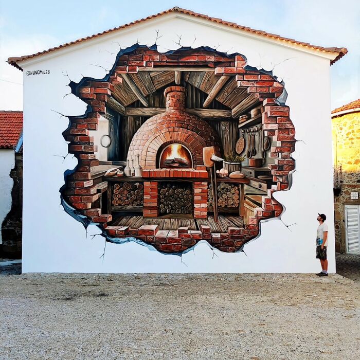 29 Street Art Transformations By Nuno Miles That Turn Buildings Into Hyperrealistic Art 29 Street Art Transformations By Nuno Miles That Turn Buildings Into Hyperrealistic Art