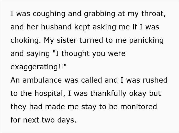 Sister Thinks Woman’s Allergy Is A Lie, Her “Test” Gets Her Arrested Sister Thinks Woman’s Allergy Is A Lie, Her “Test” Gets Her Arrested