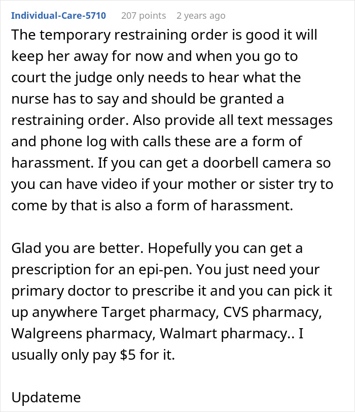 Sister Thinks Woman’s Allergy Is A Lie, Her “Test” Gets Her Arrested Sister Thinks Woman’s Allergy Is A Lie, Her “Test” Gets Her Arrested