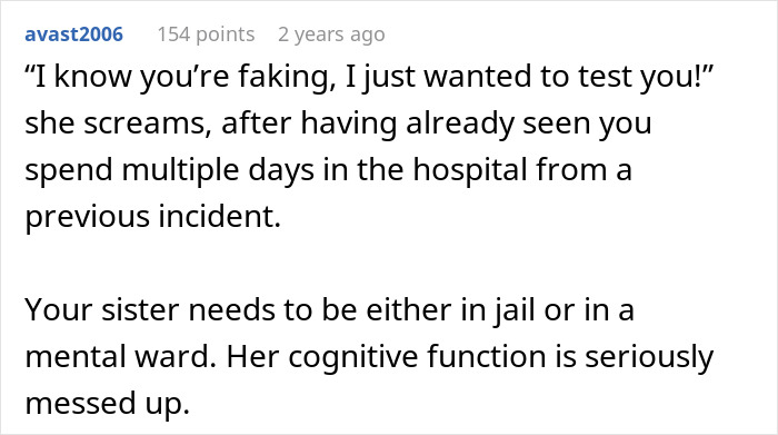 Sister Thinks Woman’s Allergy Is A Lie, Her “Test” Gets Her Arrested Sister Thinks Woman’s Allergy Is A Lie, Her “Test” Gets Her Arrested