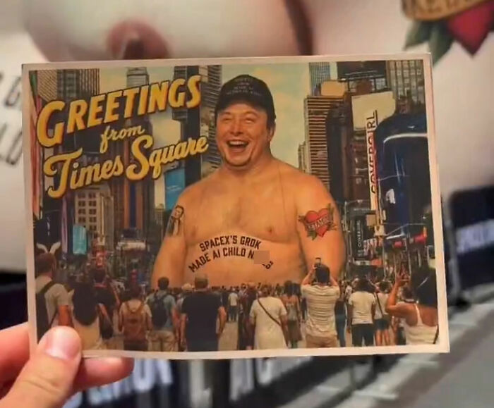 Giant Inflatable Of Elon Musk Mysteriously Appears In Times Square With Scathing Message Giant Inflatable Of Elon Musk Mysteriously Appears In Times Square With Scathing Message