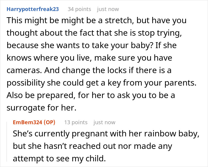 Half-Sister Claims Newborn Baby As Her Own, Actual Mom Responds By Cutting Contact Half-Sister Claims Newborn Baby As Her Own, Actual Mom Responds By Cutting Contact