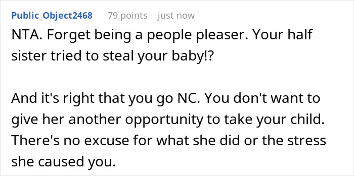 Half-Sister Claims Newborn Baby As Her Own, Actual Mom Responds By Cutting Contact Half-Sister Claims Newborn Baby As Her Own, Actual Mom Responds By Cutting Contact