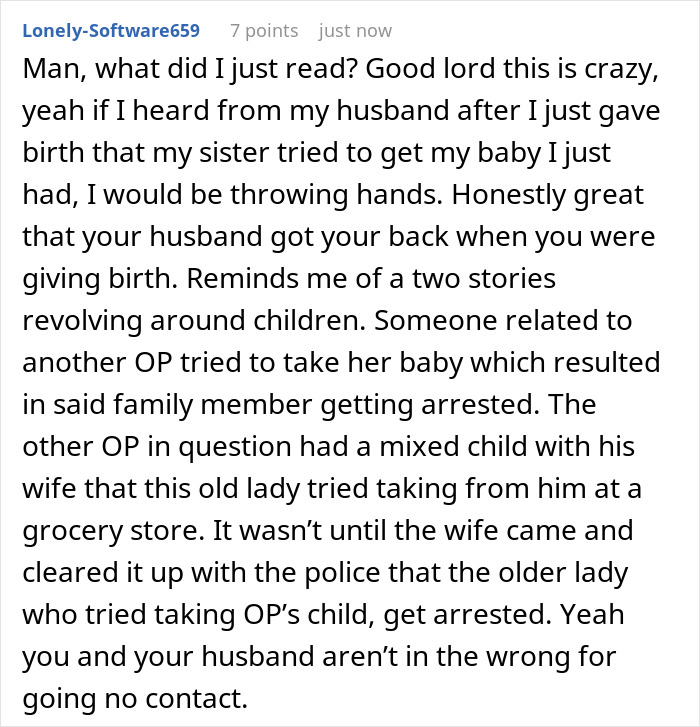 Half-Sister Claims Newborn Baby As Her Own, Actual Mom Responds By Cutting Contact Half-Sister Claims Newborn Baby As Her Own, Actual Mom Responds By Cutting Contact