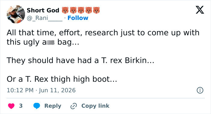 A Fashion Label Claims To Have Lab-Grown A “T-Rex Leather” Handbag But Now They Can’t Find Anyone To Buy It A Fashion Label Claims To Have Lab-Grown A “T-Rex Leather” Handbag But Now They Can’t Find Anyone To Buy It