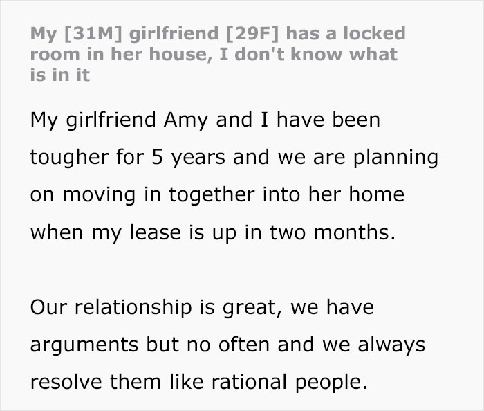 Man Reveals The Disturbing Reason His Girlfriend Keeps A Locked Padlock On Her Spare Bedroom Man Reveals The Disturbing Reason His Girlfriend Keeps A Locked Padlock On Her Spare Bedroom