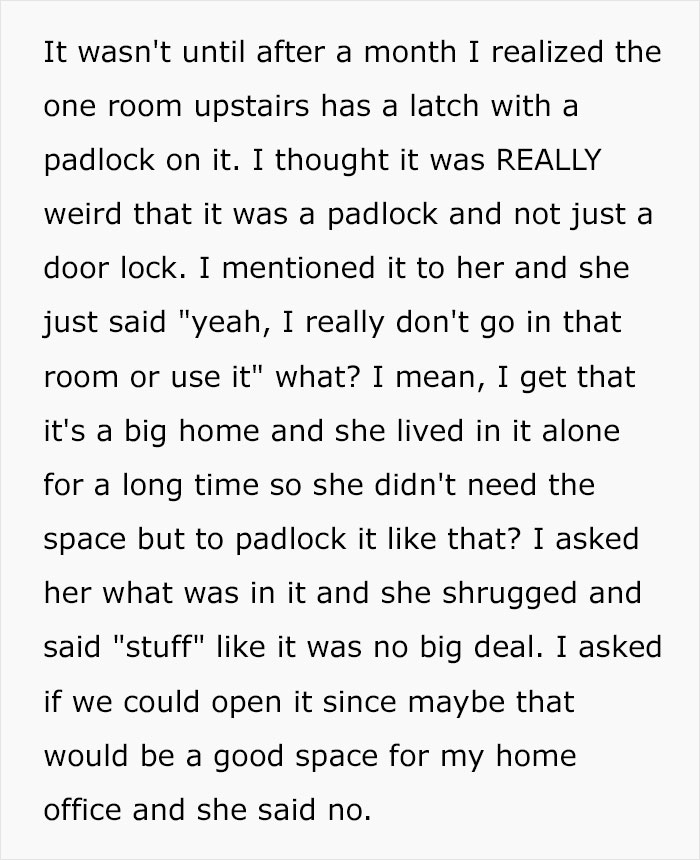 Man Reveals The Disturbing Reason His Girlfriend Keeps A Locked Padlock On Her Spare Bedroom Man Reveals The Disturbing Reason His Girlfriend Keeps A Locked Padlock On Her Spare Bedroom