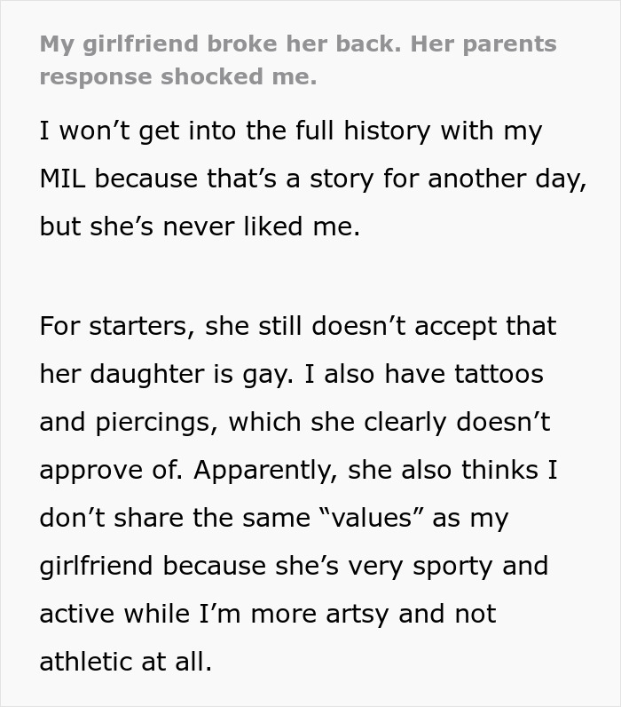 Girlfriend Breaks Her Back, Homophobic Parents Leave The Couple To Handle Everything Alone