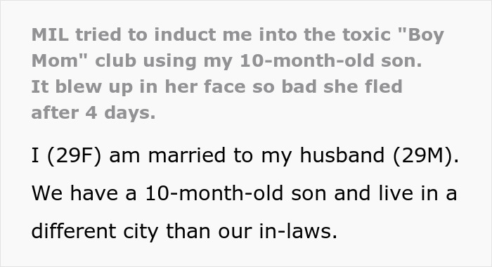 MIL Is So Obsessed With Her Son She Finally Crosses All Boundaries: “Mom And Son Have A Different Relationship” MIL Is So Obsessed With Her Son She Finally Crosses All Boundaries: “Mom And Son Have A Different Relationship”