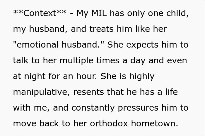 MIL Is So Obsessed With Her Son She Finally Crosses All Boundaries: “Mom And Son Have A Different Relationship” MIL Is So Obsessed With Her Son She Finally Crosses All Boundaries: “Mom And Son Have A Different Relationship”