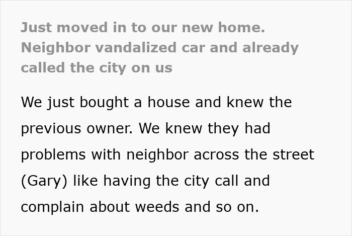 Couple Are Warned About Nightmare Neighbor, Move In Across The Road Anyway, Regret It Immediately Couple Are Warned About Nightmare Neighbor, Move In Across The Road Anyway, Regret It Immediately