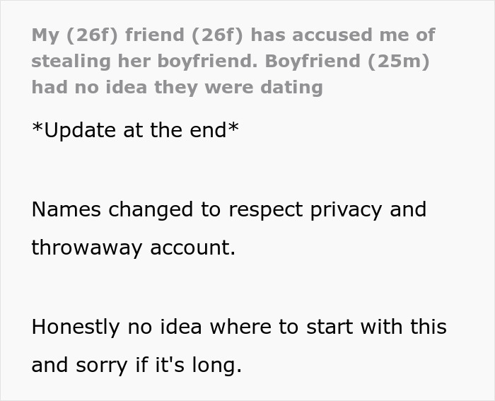 Woman Starts Dating Guy, Realizes He Might Have Been Lying About Being Single: “Stealing Her Boyfriend” Woman Starts Dating Guy, Realizes He Might Have Been Lying About Being Single: “Stealing Her Boyfriend”