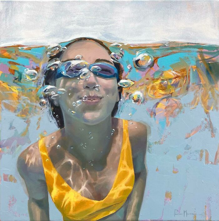 43 Stunning Underwater Oil Paintings By This Artist That Transform Swimmers Into Living Light 43 Stunning Underwater Oil Paintings By This Artist That Transform Swimmers Into Living Light