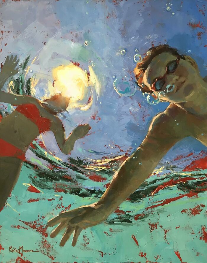 43 Stunning Underwater Oil Paintings By This Artist That Transform Swimmers Into Living Light 43 Stunning Underwater Oil Paintings By This Artist That Transform Swimmers Into Living Light