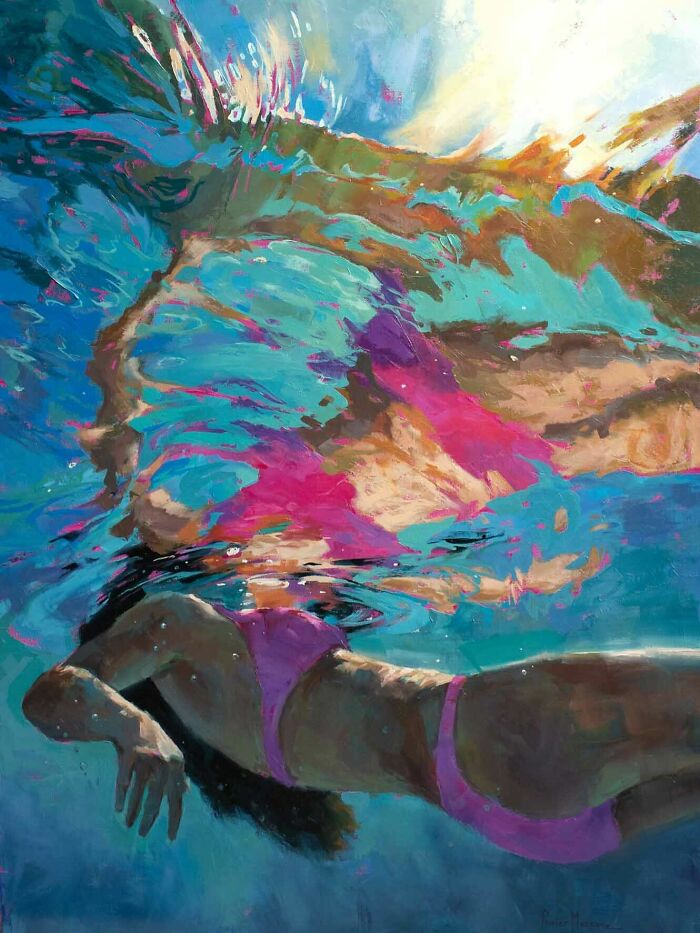 43 Stunning Underwater Oil Paintings By This Artist That Transform Swimmers Into Living Light 43 Stunning Underwater Oil Paintings By This Artist That Transform Swimmers Into Living Light