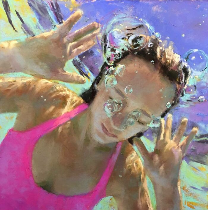 43 Stunning Underwater Oil Paintings By This Artist That Transform Swimmers Into Living Light 43 Stunning Underwater Oil Paintings By This Artist That Transform Swimmers Into Living Light