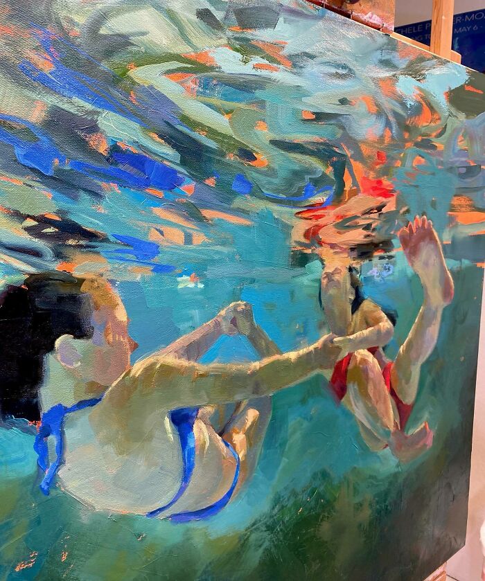 43 Stunning Underwater Oil Paintings By This Artist That Transform Swimmers Into Living Light 43 Stunning Underwater Oil Paintings By This Artist That Transform Swimmers Into Living Light