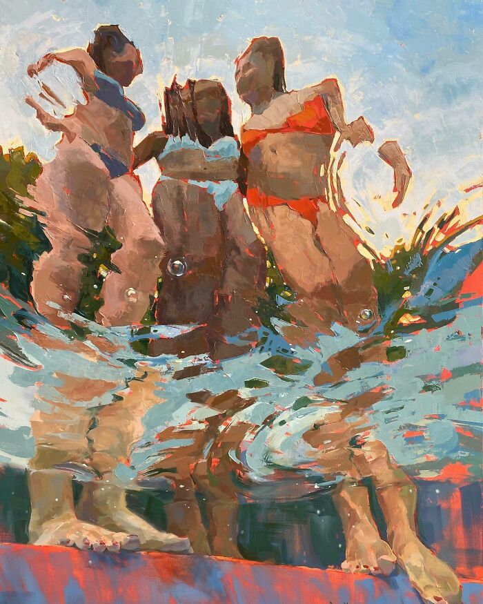 43 Stunning Underwater Oil Paintings By This Artist That Transform Swimmers Into Living Light 43 Stunning Underwater Oil Paintings By This Artist That Transform Swimmers Into Living Light