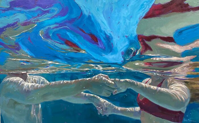 43 Stunning Underwater Oil Paintings By This Artist That Transform Swimmers Into Living Light 43 Stunning Underwater Oil Paintings By This Artist That Transform Swimmers Into Living Light