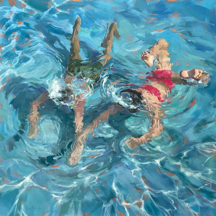 43 Stunning Underwater Oil Paintings By This Artist That Transform Swimmers Into Living Light 43 Stunning Underwater Oil Paintings By This Artist That Transform Swimmers Into Living Light