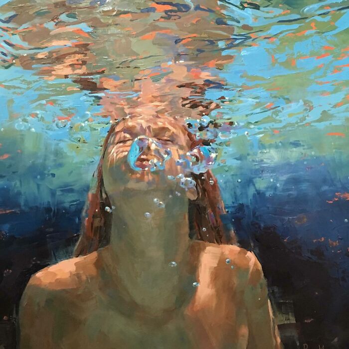 43 Stunning Underwater Oil Paintings By This Artist That Transform Swimmers Into Living Light 43 Stunning Underwater Oil Paintings By This Artist That Transform Swimmers Into Living Light