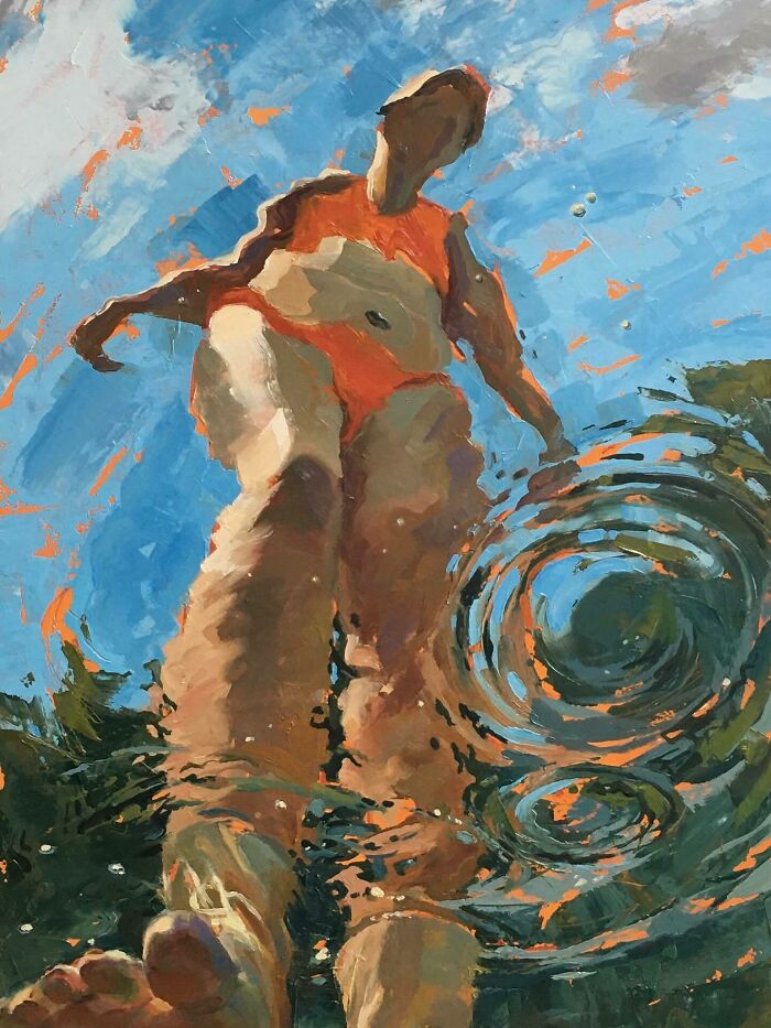 43 Stunning Underwater Oil Paintings By This Artist That Transform Swimmers Into Living Light 43 Stunning Underwater Oil Paintings By This Artist That Transform Swimmers Into Living Light