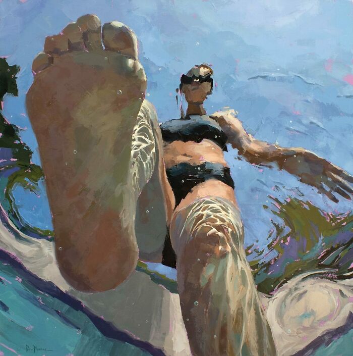 43 Stunning Underwater Oil Paintings By This Artist That Transform Swimmers Into Living Light 43 Stunning Underwater Oil Paintings By This Artist That Transform Swimmers Into Living Light