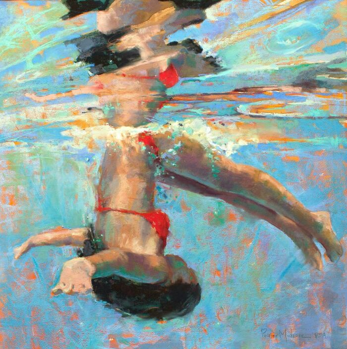 43 Stunning Underwater Oil Paintings By This Artist That Transform Swimmers Into Living Light 43 Stunning Underwater Oil Paintings By This Artist That Transform Swimmers Into Living Light