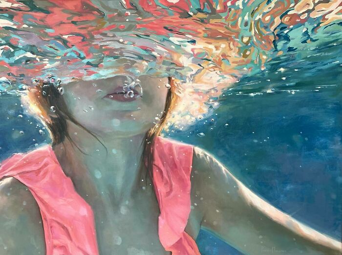 43 Stunning Underwater Oil Paintings By This Artist That Transform Swimmers Into Living Light 43 Stunning Underwater Oil Paintings By This Artist That Transform Swimmers Into Living Light