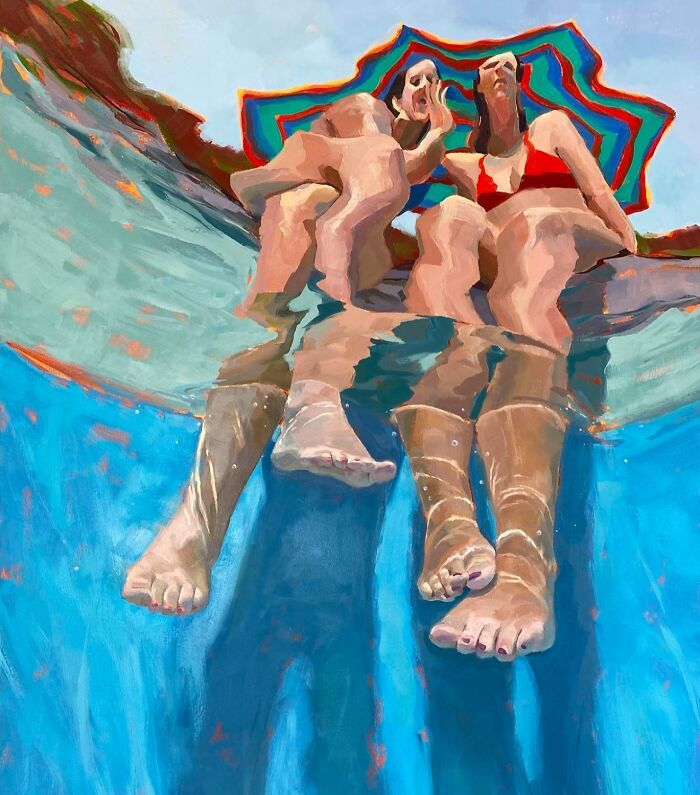43 Stunning Underwater Oil Paintings By This Artist That Transform Swimmers Into Living Light 43 Stunning Underwater Oil Paintings By This Artist That Transform Swimmers Into Living Light