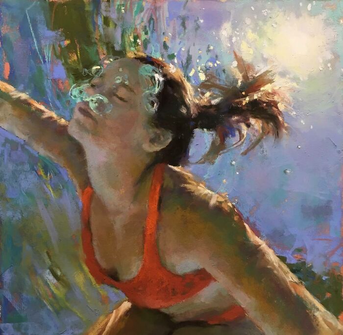 43 Stunning Underwater Oil Paintings By This Artist That Transform Swimmers Into Living Light 43 Stunning Underwater Oil Paintings By This Artist That Transform Swimmers Into Living Light