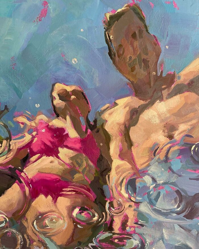 43 Stunning Underwater Oil Paintings By This Artist That Transform Swimmers Into Living Light 43 Stunning Underwater Oil Paintings By This Artist That Transform Swimmers Into Living Light