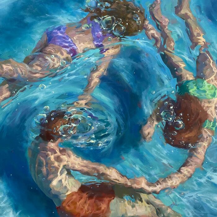 43 Stunning Underwater Oil Paintings By This Artist That Transform Swimmers Into Living Light 43 Stunning Underwater Oil Paintings By This Artist That Transform Swimmers Into Living Light