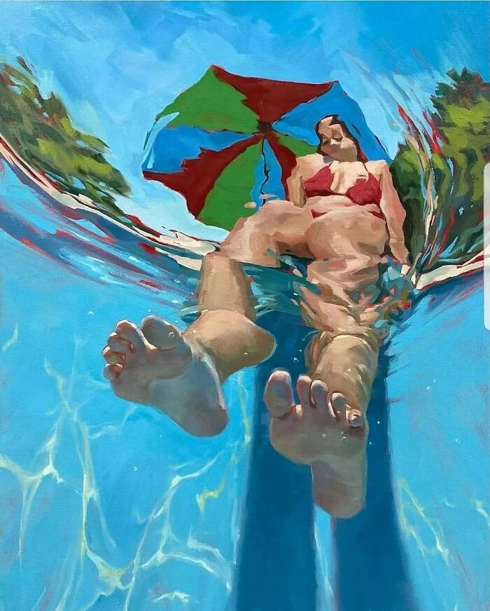 43 Stunning Underwater Oil Paintings By This Artist That Transform Swimmers Into Living Light 43 Stunning Underwater Oil Paintings By This Artist That Transform Swimmers Into Living Light