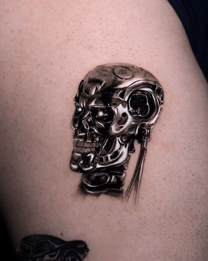 This Tattoo Artist Creates Chrome Tattoos So Real They Look Like Liquid Metal Under The Skin (30 Pics) This Tattoo Artist Creates Chrome Tattoos So Real They Look Like Liquid Metal Under The Skin (30 Pics)