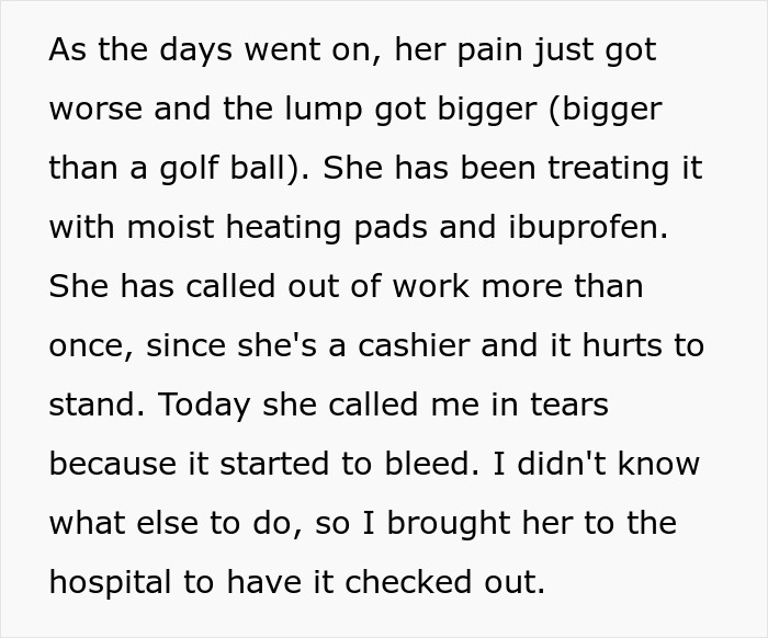 Nurse Dismisses 19YO’s Symptoms And Sends Her Home, A Week Later, She Has Golf Ball-Sized Lump Nurse Dismisses 19YO’s Symptoms And Sends Her Home, A Week Later, She Has Golf Ball-Sized Lump
