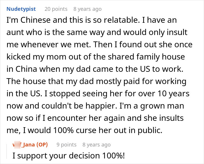 Entitled Aunt Tells Niece She Wants Nothing From Her, Gets Exactly That When The Money Stops Coming Entitled Aunt Tells Niece She Wants Nothing From Her, Gets Exactly That When The Money Stops Coming