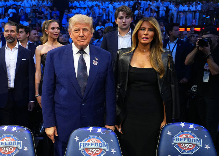 Barron Trump’s UFC Appearance Fuels Concern And Wild Speculation About His Changed Look: “Absolutely Miserable”